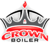 Crown Boiler logo with a crown design and flame icon representing boiler systems