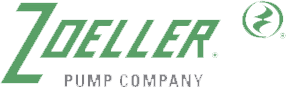 Zoeller Pump Company logo in green and black font representing sump pumps and water pumps